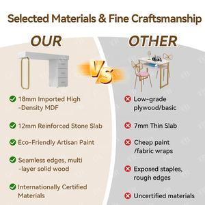 Juego de Mesa y Silla de Manicura Turri, <span class=keywords><strong>Mesas</strong></span> de Manicura, Mesa de Manicura Profesional, Mesa de Manicura con Sillas, Mesa de Arte de Uñas - Product Image 3