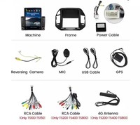 Radio con GPS para Auto, Tesla Android 13 8+128G, Estéreo Android para Mitsubishi Pajero V73, Reproductor de DVD, DSP, GPS, BT, Cámara 360