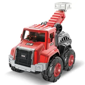 Hot-selling alloy metal model fire truck car toy for children and collectors