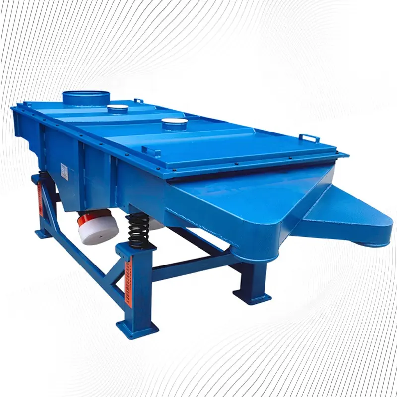 Mobile screening plant powder sieving machine linear vibrating screen for coating