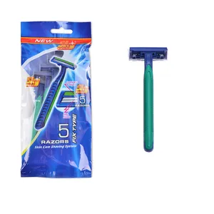 Men Use Green Disposable Razor 2 Blade Razor 1 Time Razor