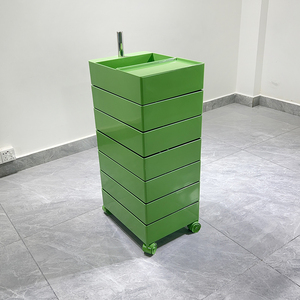 Hairdressing Shop Tool Hair Bar Cart Beauty Perm Dyeing Storage Rack Multi Functional Salon <b>Trolley</b> Stainless Steel Salon - Product Image 4
