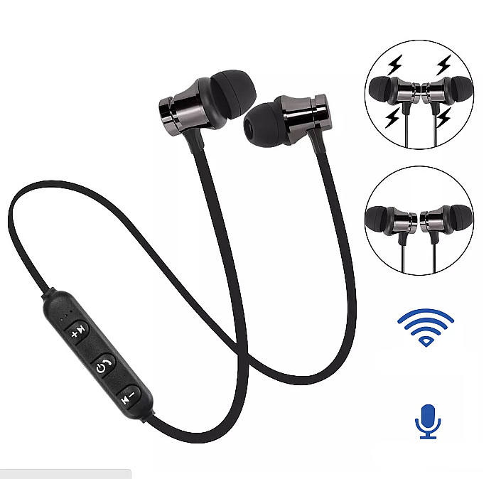 Ogquaton Aimants Stéréo Musique Casque Basse Casque Écouteur Sport