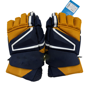 Guante de <span class=keywords><strong>Hockey</strong></span> sobre Hielo Amarillo y Azul Marino de Fábrica, con Excelente Agarre y Protección - Product Image 3