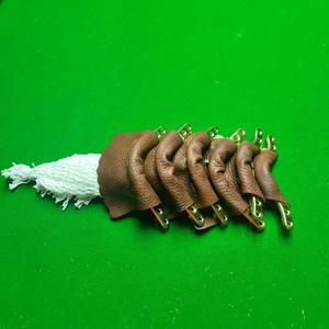 Ensemble de 6 embouts de billard en cuir et corne de fer, durables, pour accessoires de table de snooker - Product Image 2