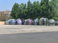 Tente dôme transparente Starshine Tiny House, tente dôme igloo transparente, maison préfabriquée Tiny House, dôme géodésique transparent en PC, Tiny Homes Houses