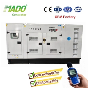 Genset Stamford Brushless Powerful Weichai <span class=keywords><strong>Diesel</strong></span> Silent 280kW <span class=keywords><strong>3</strong></span> Fasa 24V DC Electric Start ATS 350kVA - Product Image 1