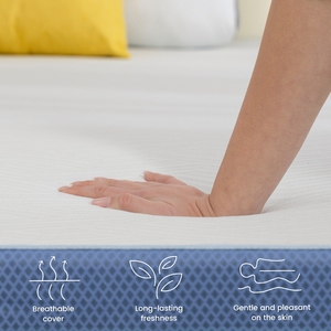 New arrival Cheap Meroow MT1 Orthopedic <b>Memory</b> Foam Topper Anti-slip Bottom Slim Mattress Germany EU Warehouse - Product Image 4