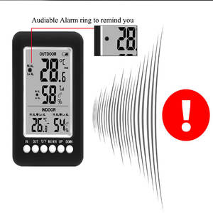 Thermomètre et hygromètre numérique sans fil avec logo personnalisé, pour la maison, intérieur/extérieur, <span class=keywords><strong>test</strong></span> électronique de température et d'humidité - Product Image 1