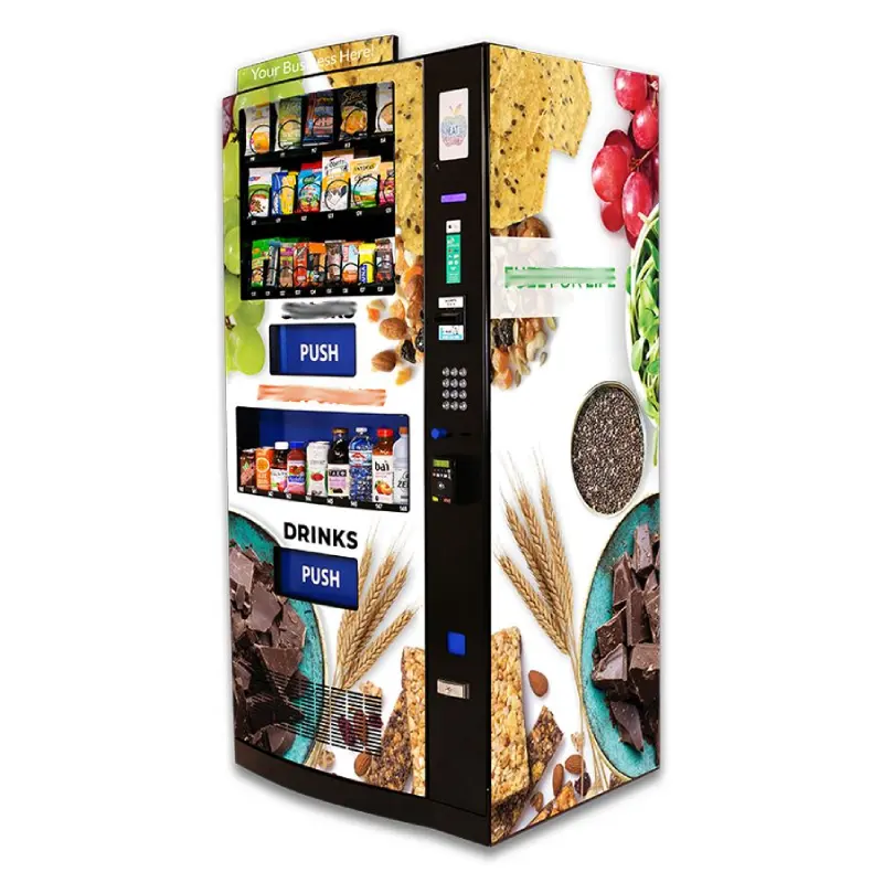 Credit card payment card vending machine tea coffee liquid beverage vending machine support custom function vending machine