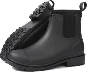 Bottes de pont imperméables <span class=keywords><strong>pour</strong></span> femmes avec semelle antidérapante en caoutchouc, chaussures de pêche et de navigation à la cheville, chaussures de travail en plein air <span class=keywords><strong>pour</strong></span> temps pluvieux - Product Image 3