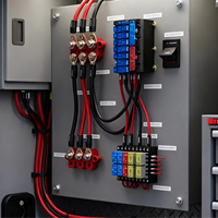 Bloc de distribution d'alimentation DAMAVO 275A avec bornes M4/M6/M8 pour systèmes de batteries CC 12V-48V dans le secteur maritime et automobile