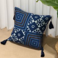 Pouf carré/rond en coton et lin tufté, fait main, importé de Chine, style néoclassique, coussin de siège, repose-pieds, pour changer de chaussures