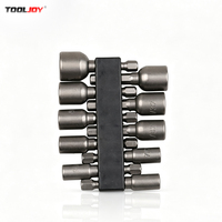 Embout de clé à douille à chocs en acier allié S2, tige hexagonale, pointe magnétique, chromé-zinc, qualité industrielle, portable, sac Oxford, DIY, OEM