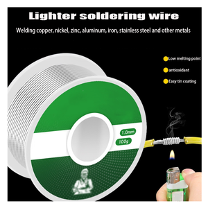Nouveau fil de soudage en acier inoxydable plus léger <span class=keywords><strong>1mm</strong></span> 50g/100g cuivre-fer-nickel batterie électrode soudage fil universel - Product Image 2
