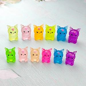 Paas Valentijnsdag Cadeau Lichtgevende Kleine Dierenhars Ornamenten DIY Handgemaakte Crème Lijm Accessoires Decoratie Cartoon Dier - Product Image 2