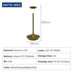 Rechargeable Bar Led Table Lamps Rechargeable Lamp Restaurant Decorative Cordless Table Lamp