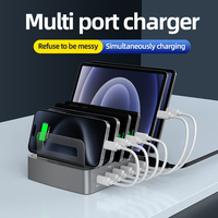 Station de charge rapide multi-ports USB C Type-C 45W PD en gros pour téléphones mobiles/ordinateurs portables/tablettes