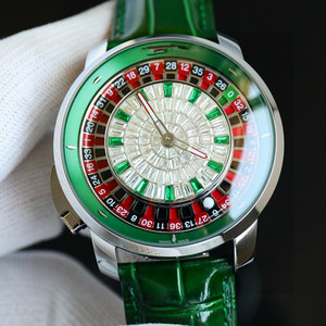 Reloj Mecánico de Alta Calidad con Diseño de Ruleta Jacob, Caja de Acero Inoxidable y Correa Acrílica para Hombre - Product Image 5