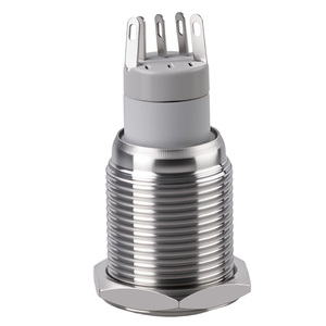 16mm <b>Push</b> <b>Button</b> <b>Switch</b> Metal Body Green Ring Illuminated Latching Mechanism For Industrial Equipment - Product Image 1