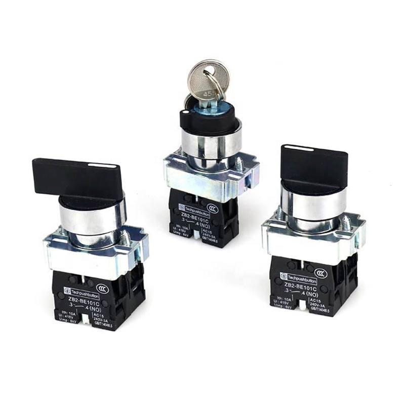 22mm XB2-BD33 3 Position 2NO Knob Switch 10A/415V Lock-in Selection Switch - Foto 2