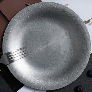 Retro Style Classic <strong>Dessert</strong> Plate Stainless Steel Coffee <strong>Tray</strong> for Afternoon Tea for Kitchen Party Serving Cake Dish - Product Image 5