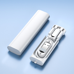 Adaptador USB Inteligente Portátil con Cable de Carga, Diseño Innovador, Caja de Almacenamiento Digital, Convertidor para Cargar Todos los Móviles, Precio de Fábrica - Product Image 1