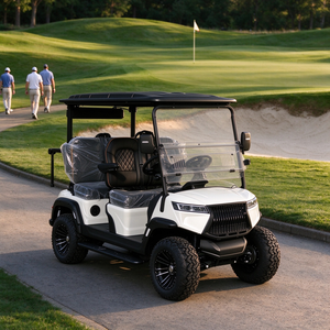 Carrito de Golf Todoterreno Elevado de 4 Plazas, Carro de Golf Eléctrico con Color Personalizado para Recogida de Huéspedes en el Vestíbulo del Resort - Product Image 1