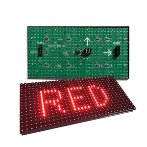 Semi-outdoor Welcome Display P10 Led Module Red/White/Bule/Yellow Single Color Dip P10 Led Display Module