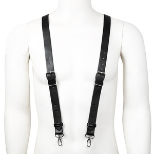 Venta directa de fábrica de correas eróticas para sujetadores de hombre, tirantes, cinturones de bondage de cuero eróticos, hebillas para pantalones, artículos alternativos. - Product Image 1