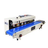 Machine de thermoscellage horizontale automatique FR-1000, sachets en film plastique, scelleuse à bande continue, imprimante à encre, sachets en papier alimentaire