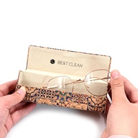 Étui à lunettes optiques portable en liège naturel BestClean avec logo personnalisé, design magnétique tendance, fait main, pour lunettes de lecture A3-S46