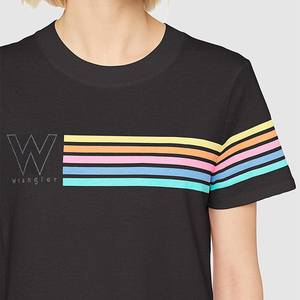 Vente en gros été logo personnalisé graphique grande taille Stock qualité en vrac imprimé surdimensionné Slim <span class=keywords><strong>Fit</strong></span> T-shirts noirs - Product Image 4