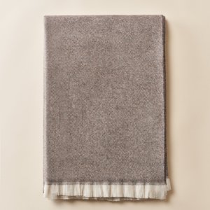 Classique chaud 35% <span class=keywords><strong>cachemire</strong></span> 65% laine australienne Textile de maison laine mérinos jeter couverture châle - Product Image 2