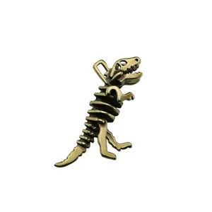 ブロンズ恐竜モデルカーキーホルダー真鍮ペンダント絶妙なアクセサリーバッグペンダント