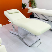 Yicheng Beauté Nouveau Électrique Réglable Salon Cils Cosmétique Facial Chaise 3 Moteurs Beauté Inclinable Nu Massage Lit