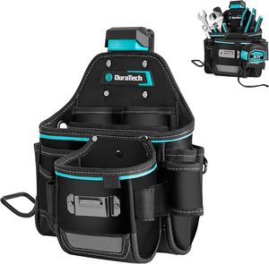 Waterproof <b>Tool</b> <b>Belt</b> Clip Tape Holder Hammer Loop for Electricians Carpentry Handyman-Multi-Compartment 200 lb - Product Image 1
