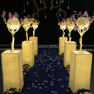 LDJ444 - Pilares Decorativos Blancos de Resina para Pasillos Romanos, Decoración de Bodas, Matrimonios, Luckygoods CN;ZHE, Resina, 5 Piezas - Product Image 6