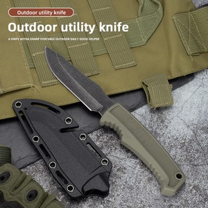 Cuchillo Multifuncional de Acero de Damasco Personalizado DIY OEM con Funda Kydex, Mango de Madera, Clip para Cinturón Portátil, para Camping, 1 Año de Garantía - Product Image 5