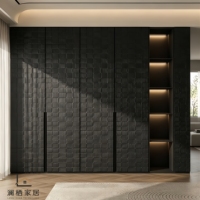 Armoire moderne minimaliste vert sauge avec étagères ouvertes et poignées longues, meubles sur mesure pour maisons de luxe à Sydney, Australie