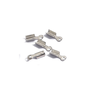 Connettore Ilan per catena a sfera da 4 mm, 200 pezzi, accessorio per la creazione di gioielli con giunti in metallo bianco K - Product Image 1