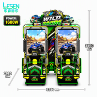 Máquina de Juegos de Carreras con Pantalla Vertical Dual de 75 Pulgadas, Simulador de Carreras para Dos Jugadores, Máquina Arcade de Alta Rentabilidad