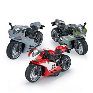 1:12 <span class=keywords><strong>Ducati</strong></span> Racing Diecast MODELO DE Juguete plástico y adornos de Metal ligero con sonido y aleación de luz simulación de motocicleta trasera - Product Image 5
