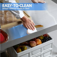 Équipement de Restaurant commercial Table de travail de meubles de cuisine Table de travail en acier inoxydable 201 Table de travail en acier inoxydable