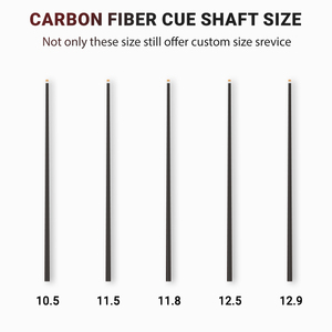 Queue de billard TuoYuan Série <span class=keywords><strong>B1</strong></span> en fibre de carbone noire, haute qualité, 2 pièces, fût en carbone pur, embout imprimé 3D, 18-20oz, pour snooker - Product Image 2