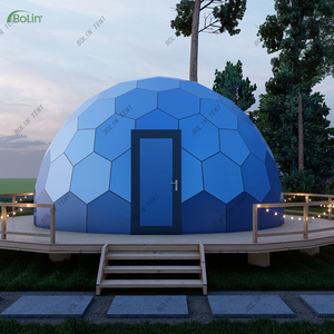 Tente dôme en verre Hébergement de luxe Écotourisme Tente d'immersion dans la nature Vues panoramiques Tente dôme géodésique écologique - Product Image 5