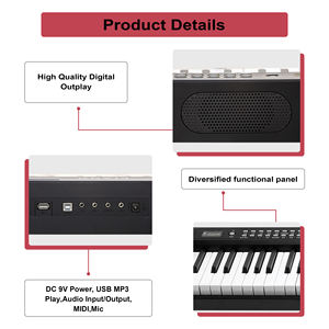 BD MUSIC BD-881 Orgue Électronique Portable 88 Touches Grand Piano Numérique MIDI Instruments de Musique <span class=keywords><strong>Clavier</strong></span> - Product Image 3