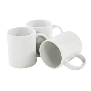 Logo Print Resistance American Style High Quality 11oz Simple Pure Supplier Sublimation Mug with Foam packing