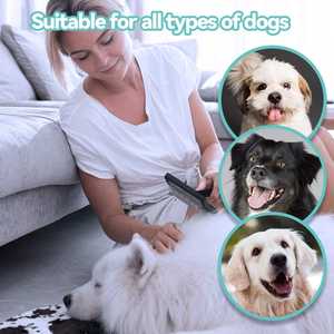 Brosse lisse de toilettage et de nettoyage des poils d'animaux en plastique avec épingles de 1 pouce de long pour chien et chat vente en gros - Product Image 3