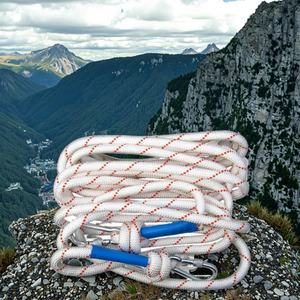 Ensemble de sauvetage extérieur personnalisable direct usine, corde d'évacuation en acier à double crochet, protection antichute d'urgence pour la survie - Product Image 6